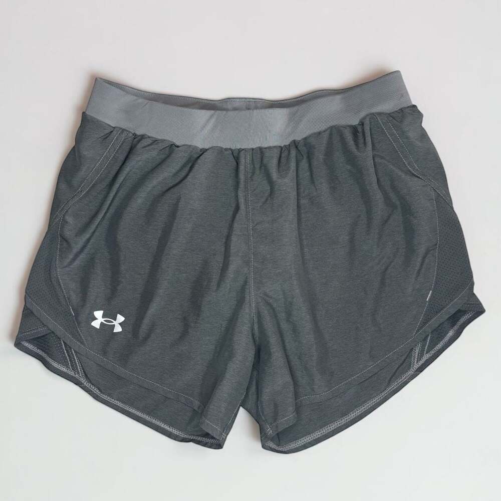 Under Armour Fly-By Heather HeatGear Running Shorts Gray XS